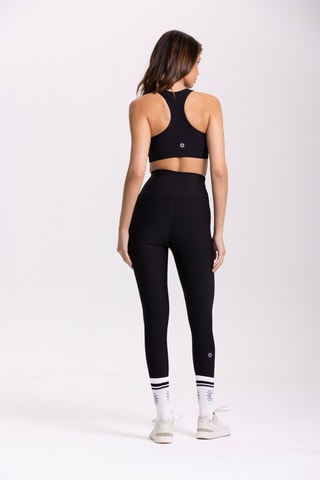 Brassière de sport Lotus - Noir