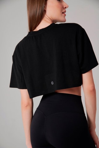 Crop-top - Noir