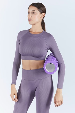 Crop top de sport Georgia - Mauve