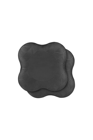 2 supports de yoga - 
Noir