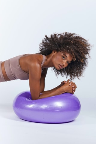 Coussin donut d'équilibre - Violet - 55 cm
