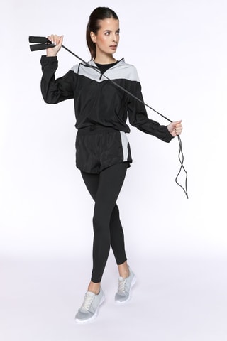 Legging avec short intégré - Noir et gris