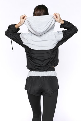 Legging avec short intégré - Noir et gris