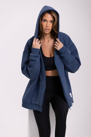 Sweat à capuche Flow - Bleu
