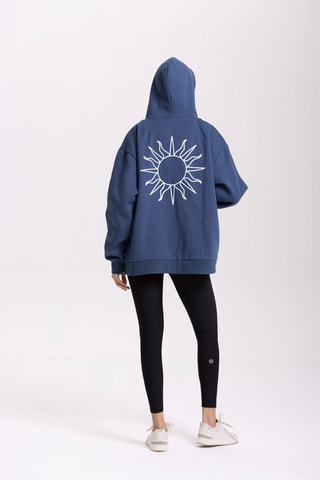Sweat à capuche Flow - Bleu