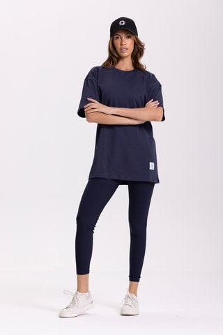 T-shirt oversize - Bleu marine