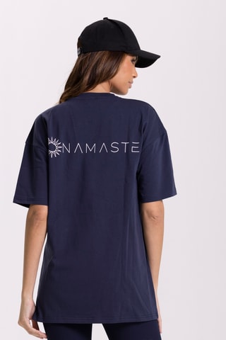 T-shirt oversize - Bleu marine