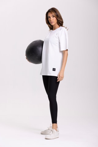 T-shirt oversize - Blanc