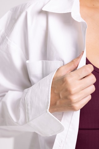 Chemisier oversize Deb - Blanc