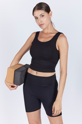 Crop top Safia - Noir