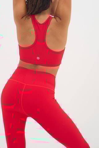Brassière de sport Lotus - Rouge