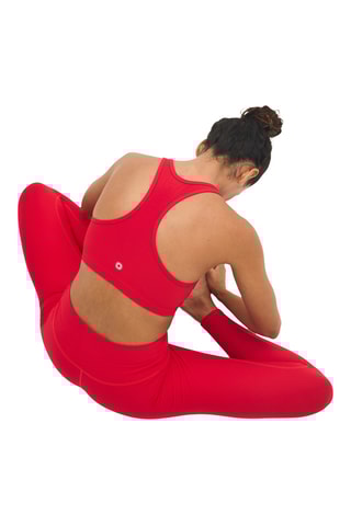 Brassière de sport Lotus - Rouge