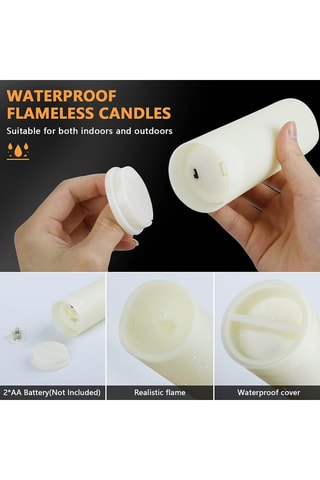 12 bougies LED - Blanc