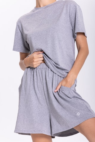 T-shirt et short Erika - Gris chiné