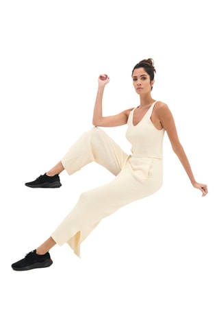 Top et pantalon relaxed Jazz - Ecru