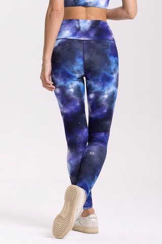 Legging tie and dye taille haute Iris - Bleu