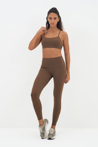 Legging taille haute Geneva - Marron