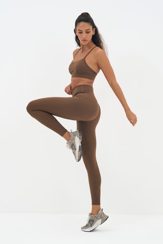Legging taille haute Geneva - Marron