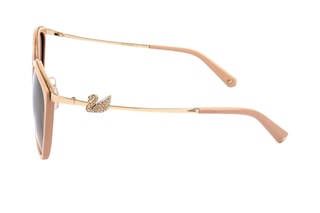Lunettes de soleil femme ornées de cristaux Swarovski - Verres effet miroir - Catégorie 3 - Swarovski