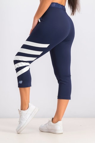 Legging de running Accelerate Printed - Bleu marine
