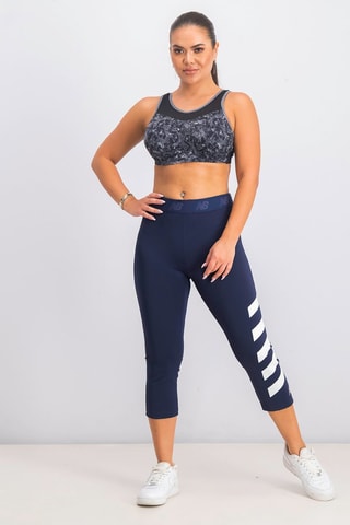 Legging de running Accelerate Printed - Bleu marine