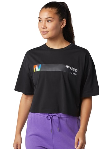 T-shirt regular Optiks - Noir