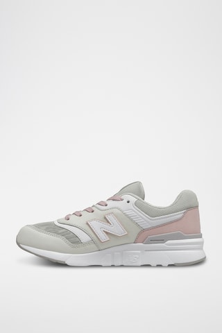 Baskets en cuir GR99HMA - Blanc et gris