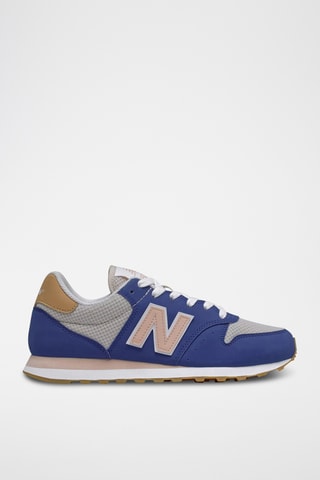 Baskets 500 - Bleu cobalt et marron