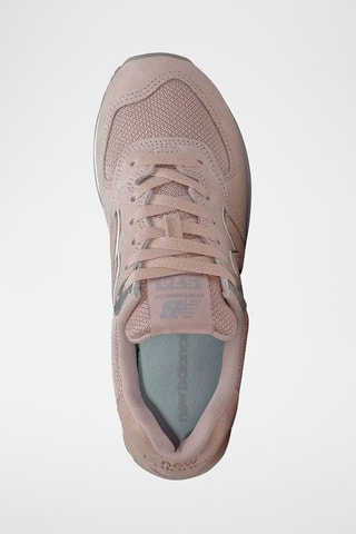 Baskets en nubuck - Rose poudré