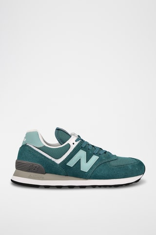 Baskets en nubuck - Turquoise