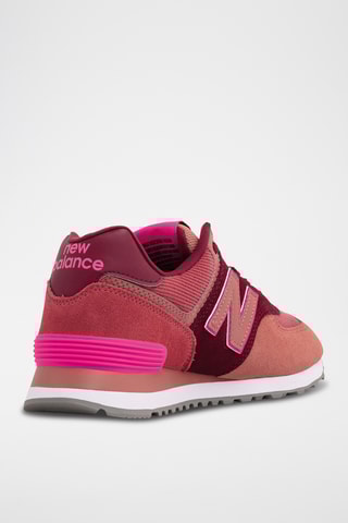 Baskets 574 - Corail et bordeaux