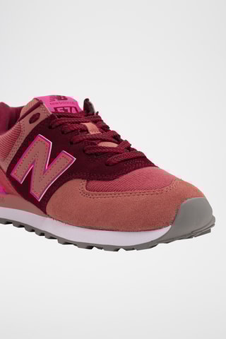 Baskets 574 - Corail et bordeaux