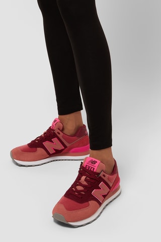 Baskets 574 - Corail et bordeaux