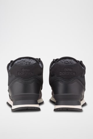 Chaussures montantes de randonnée fourrées en cuir 574 - Noir