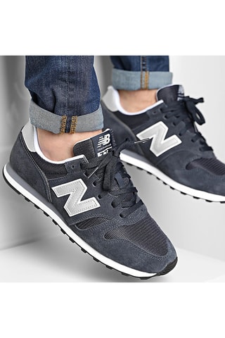 Chaussures de running en cuir 373 - Noir