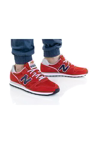 Chaussures de running en cuir 373 - Rouge