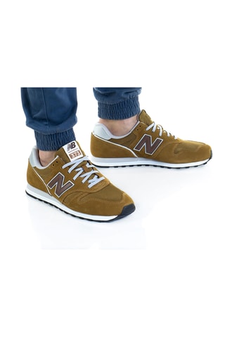 Chaussures de running en cuir 373v2 - Vert olive