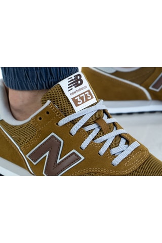 Chaussures de running en cuir 373v2 - Vert olive