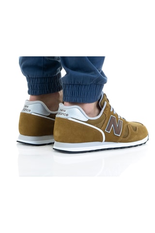 Chaussures de running en cuir 373v2 - Vert olive