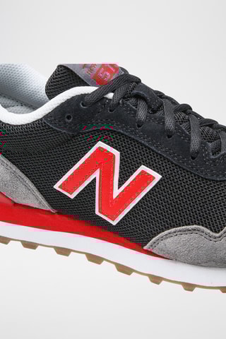 Chaussures de running en cuir Lifestyle 515 - Noir