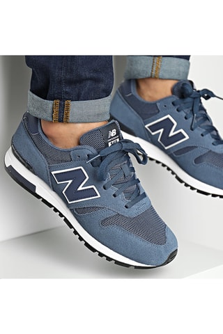 Baskets en cuir 500 - Bleu