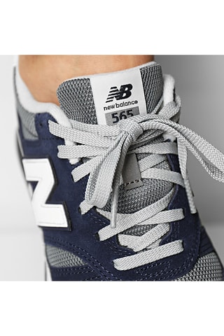 Baskets en cuir 500 - Bleu marine
