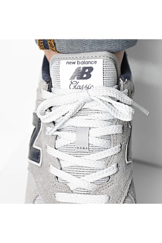 Chaussures de running en cuir Classics 574 - Gris clair