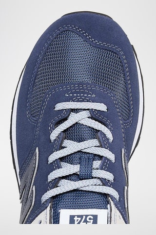 Chaussures de running en nubuck 574 - Gris et bleu marine