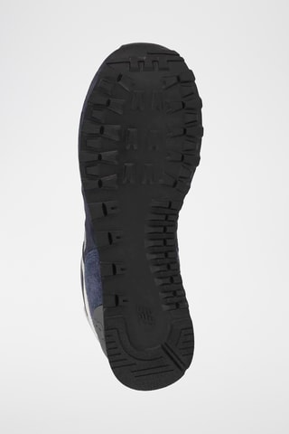 Baskets en cuir 574 - Bleu marine