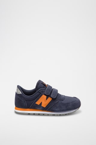 Baskets en nubuck - Bleu marine