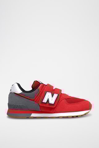 Baskets en nubuck 574 - Rouge