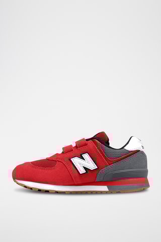 Baskets en nubuck 574 - Rouge