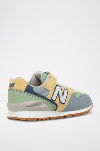 Baskets en nubuck 996 - Ciel et jaune