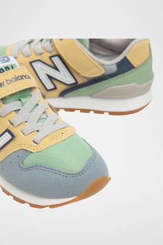 Baskets en nubuck 996 - Ciel et jaune